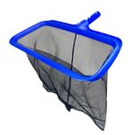 KINFAVOU Pool Skimmer Net, Fine Mesh Pool Leaf Net with Durable Deep Net, Larger Capacity Leaf Skimmer Net for Pool Cleaning, Debris Pickup Removal, Easy Scoop Edge (Without Pole)