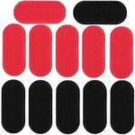 Cretty-Meet 12 Pieces Hair Gripper Hair Holders Hair Fringe Stickers-Magic Hair Fixed Clip Hairpin Hair Styling Accessories (Black, Red)