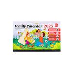 POMANGO 2025 Family Calendar - English | 17 Months Family Planner: August 2024 to December 2025 | 15'' x 9.5'' - Magnetic Strip - 600 Stickers - Notepad - 2024-2025 Edition