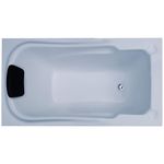 MADONNA Bonn Acrylic 4.5 feet Bathtub with Drainage Accessories (White)