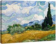 Wieco Art Wheat Field with Cypresse