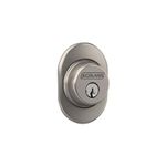 Schlage B60RMN619 Deadbolt with Remsen Trim Keyed 1 Side, Highest Residential Security, Satin Nickel