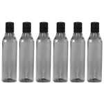 PEARLPET Cubic BPA-free Plastic Water Bottle Set of 6 Pcs, Each 1000ml, Grey