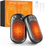 Hand Warmers Rechargeable USB & Reusable 2 Pack for Up to 12 hrs, Portable Electric Hand Warmer Electronic Pocket Heater, Tech Gifts for Men Women Raynauds Golf Skiing Hiking Camping Climbing Fishing
