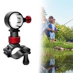 OKUYAN 1PC Fishing Chair Umbrella Holder Chair Umbrella Holder Clamp Aluminum Alloy Fishing Umbrella Bracket Adjustable Fishing Chair Clamp Bracket Universal Umbrella Mount Clip for Beech Fish Chair