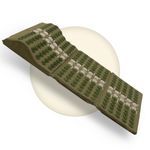 Core Asana Acupressure Mat Massager for Foot, Back, Neck Pain Relief, Reduce Stress & Tension with Inbuilt Pillow (Asparagus Green)