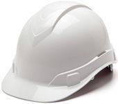 Pyramex Ridgeline Cap Style Hard Hat 4 Point Ratchet White