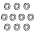 RHKING 6002Z Bearing 10Pcs Deep Groove Ball Bearing Bearing Steel and Metal Sealed Bearing 15x32x9mm Bearings with High RPM Support