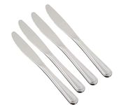 Dishita Creations Stainless Steel Set of -4Pcs- Butter Knife (Impress, 14 Gauge) Size of Knife 20Cm