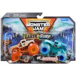 Monster Jam, Official Whiplash Earth Vs. Grave Digger Surf 1:64 Scale Die-Cast Monster Trucks (Walmart Exclusive), Kids Toys for Boys Ages 3 and up