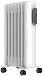 MYLEK Oil Filled Radiator - Electric Heater 1500W - Portable With Adjustable Thermostat & 3 Heat Settings - Tip-Over Protection, Thermal Safety Cut Out - Low Energy Efficient (1.5kW)