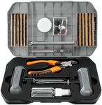ETENWOLF Tire Repair Kit 42 Pcs, Heavy Duty Tire Plug Kit to Fix Punctures, Tire Repair Tool with Plugs for Car, Motorcycle, ATV, Jeep, Truck, Tractor, Gifts for Him Her Men Women (Grey)
