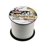 Ashconfish Braided Fishing Line- 4 Strands Super Strong PE Fishing Wire Heavy Tensile for Saltwater & Freshwater Fishing -Abrasion Resistant - Zero Stretch- 300M/328Yards 50LB White