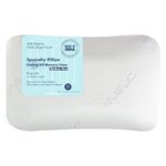 The White Willow Signature Dual Sided Reversible Cooling Gel Memory Foam Pillow with Removable Outer Cover- 23" L x 15.5" W x 5" H