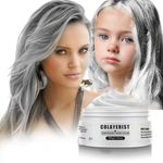 COLAYERIST White Temporary Hair Dye Wax Washable，Temporary Hair Colour Spray for kids, Hair Makeup Paint Wax for Parties or Cosplay, Hair Coloring Products No Messy