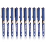 Pilot Hi-Tecpoint V5 0.5mm Extra Fine Point Pure Liquid Ink Roller Ball Pen | Blue Ink, Pack Of 10