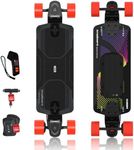 MEEPO Ampboard Electric Skateboard - Ultra-Lightweight 33.74" Drop-Through Deck, 14MPH Max, 9 Miles Range, for Beginners & Commuters Protective Gear & M6c Color Remote