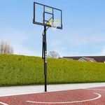 Basketball In Ground Hoop