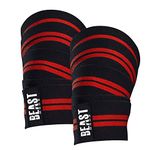 STEIGEN FITNESS-SF Weight Lifting Knee Support Wraps for Squats,Gym, Weight Lifting, Cross fit, Gym Workout