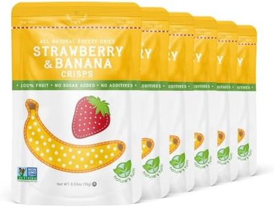 Nature's Turn Freeze-Dried Fruit Snacks, Strawberry Banana Crisps, Pack of 6 (0.53 oz Each)