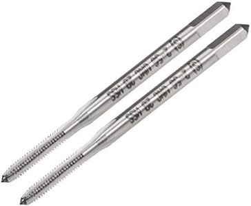 uxcell Machine Tap, #2-56 UNC 2B Class High Speed Steel Screw Thread Threading Milling Taps Tapping Tool 2pcs