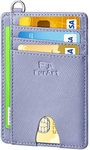 FurArt Slim Minimalist Wallet, Front Pocket Wallets, RFID Blocking, Credit Card Holder for Men & Women, Saffiano Canal Blue, small, Classic