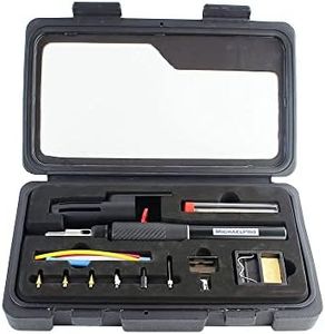 MichaelPro Cordless Butane Soldering Iron Kit- Self-Ignite, Interchangeable Tips, Portable with Long Operation Time, Refillable Gas, for Automotive, DIY, Electronics, Computer - MP011002