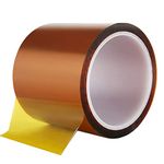 AIYUNNI High Temp Tape, (4 inch X 108 FT) Polyimide High Temperature Resistant Tape Silicone Adhesive - for 3D Print Bed,Soldering,Masking etc.