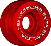 Rollerbones Art Elite 101A Competition Roller Skate Wheels (Set of 8), Red, 57mm