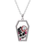 Disney Nightmare Before Christmas Silver Plated Coffin Shaker Necklace, Official License