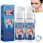 2PCS Toothache Pain Relief for Adult,Toothache Relieving Spray,Oral Care Spray,Tooth Pain Relief Extra Strong,Natural Dental Pain Relief,Pain Relief for Toothache,Gum Pain Spray for Teeth Health