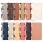 FTWOMGii Aesthetic Pocket Notebooks Set of 12,Small 3 x 5 Inches,College Ruled Spiral Notepads With 60 Sheets /120 Lined Pages,A7 Little Mini Pads for Work or School (12 Colors (Earth Tones)