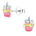 Aww So Cute 92.5-925 Sterling Silver Hypoallergenic Cupcake Stud Earrings for Babies, Kids & Girls | Birthday Gift | Comes in a Gift Box | 925 Stamped with Certificate of Authenticity | ER1661