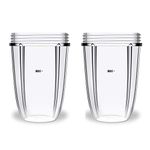 18oz Cup for Compatible with Nutribullet 600W/900w Replacement Parts Blender Juicer Mixer (2 Pack)