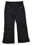 Arctic Quest Insulated Ski and Snow Pants for Boys and Girls, Water Resistant Trousers for Kids