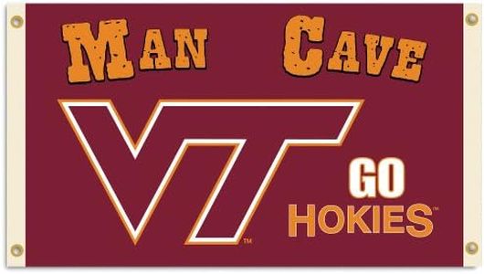 NCAA Virginia Tech Hokies Man Cave Flag with 4 Grommets (3 x 5-Feet)