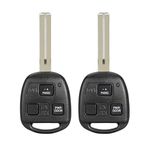 Key Fob Remote Control Replacement Fits for Lexus RX330 RX400h RX350 2004 2005 2006 2007 2008 2009 HYQ12BBT (Pack of 2)