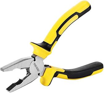 DOWELL Lineman's Pliers Combination Pliers with Cutter 6 Inch Heavy Duty Nickel Chromium Steel Construction And Professional Handle