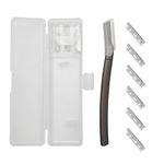 RUBAB MEN Premium Metal Pro Face Razor with Travel Case | Advance Pen Styler for Facial Hairs, Beard Styling & Shape, Eyebrows, Armpit & More for Men & Women | Comes with 06 Reusable Blades