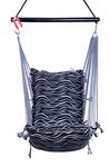 Kkriya Home Decor Jumbo Cotton Swing| Swing for Adult for Home| Jhula for Balcony | Wooden Swing for Living Room | Indoor & Outdoor Swing with Hanging Accessories .Weight Capacity 150Kg.