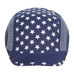 FabSeasons Adjustable Printed Cotton Golf Caps/Hats for Boys and Girls of Age 4-6 Years, Size - 54 cm Dark Blue