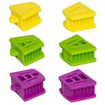 Assorted Autoclave Mouth Props Dental Silicone Bite Blocks, Bag of 6