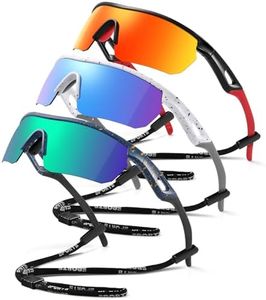 Vcarsian Kids Sunglasses Youth Baseball Sunglasses for Boys Girls 3-12 Polarized Softball Cycling Sports Goggles UV Protection