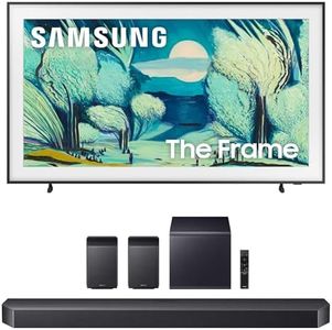 Samsung QN65LS03FAFXZA 65 Inch The Frame QLED 4K Art Mode Vision AI Smart TV with a Samsung HW-Q990F Q Series Soundbar 11.1.4 Ch Subwoofer with Rear Speakers (2025)