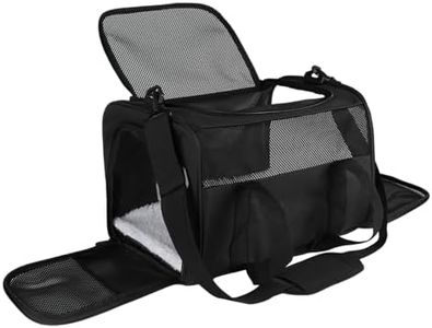 Yipincover Carriers Soft-Sided Pet Carrier for Medium Large Cats Dogs Under 35Lbs,Breathable Mesh Ventilation Design,Airline Approved Cat Carrying Case(X-Large,Black)