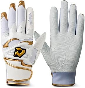 DeMARINI DM-1 WB5738005L Batting Gloves, for Both Hands, White/Gold, L