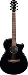 Ibanez Sapele Wood Acoustic Guitar Aeg Series With Cutaway Electronics Aeg50-Bk