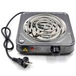 Al-Afandi (220V-1000W) Electric Cooking Heater I Portable G-Coil Hotplate I Kitchen Cooktop Stove I Charcoal Burner (Grey)