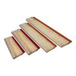 4 pcs Silk Screen Printing Squeegee Ink Scraper 6.3" / 9.4" / 13" / 18" Scratch Board 75 Durometer