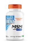 Doctor's Best, MSM, with OptiMSM, 1500 mg, 120 Vegan Tablets, Highly Dosed, SOYA-Free, Gluten-Free, Non-GMO, Natural Sulphur